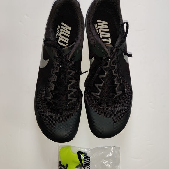 Nike Men’s Rival Multi Track & Field Spikes Black DC8749-001 Size 12.5 - Picture 2 of 7